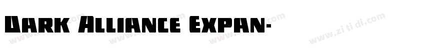 Dark Alliance Expan字体转换
